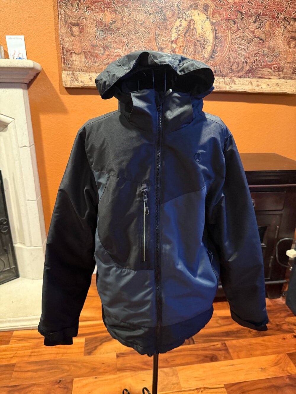 Large Black Gray LIQUID Women's Ski Jacket